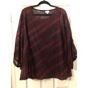 Women’s Plus Size Shimmery Top